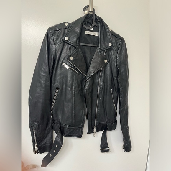 Danier Juliette leather jacket, Black, Size: XXXS - Picture 4 of 9